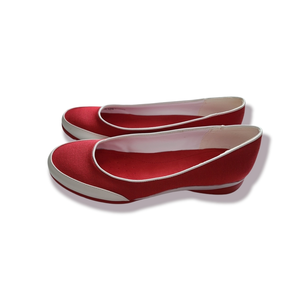 Chaps Charleen Red White Size 9 Shoes Slip On